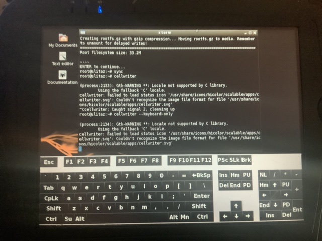 cellwriter in keyboard mode